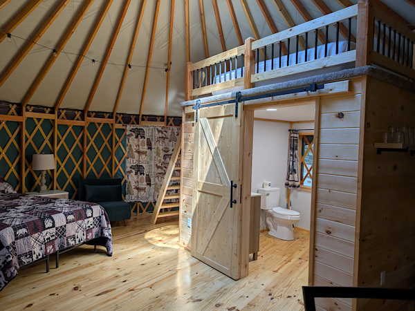 New Family Yurt Sitting Area