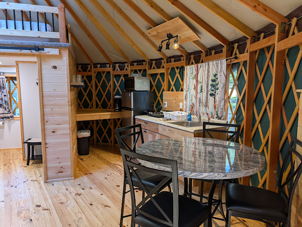 New Family Yurt Sleeping Area