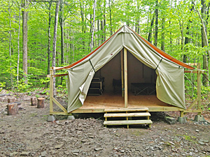 Platform Tent - Open Front