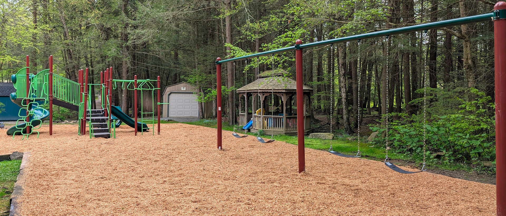 The new playground at Lakeside Campground