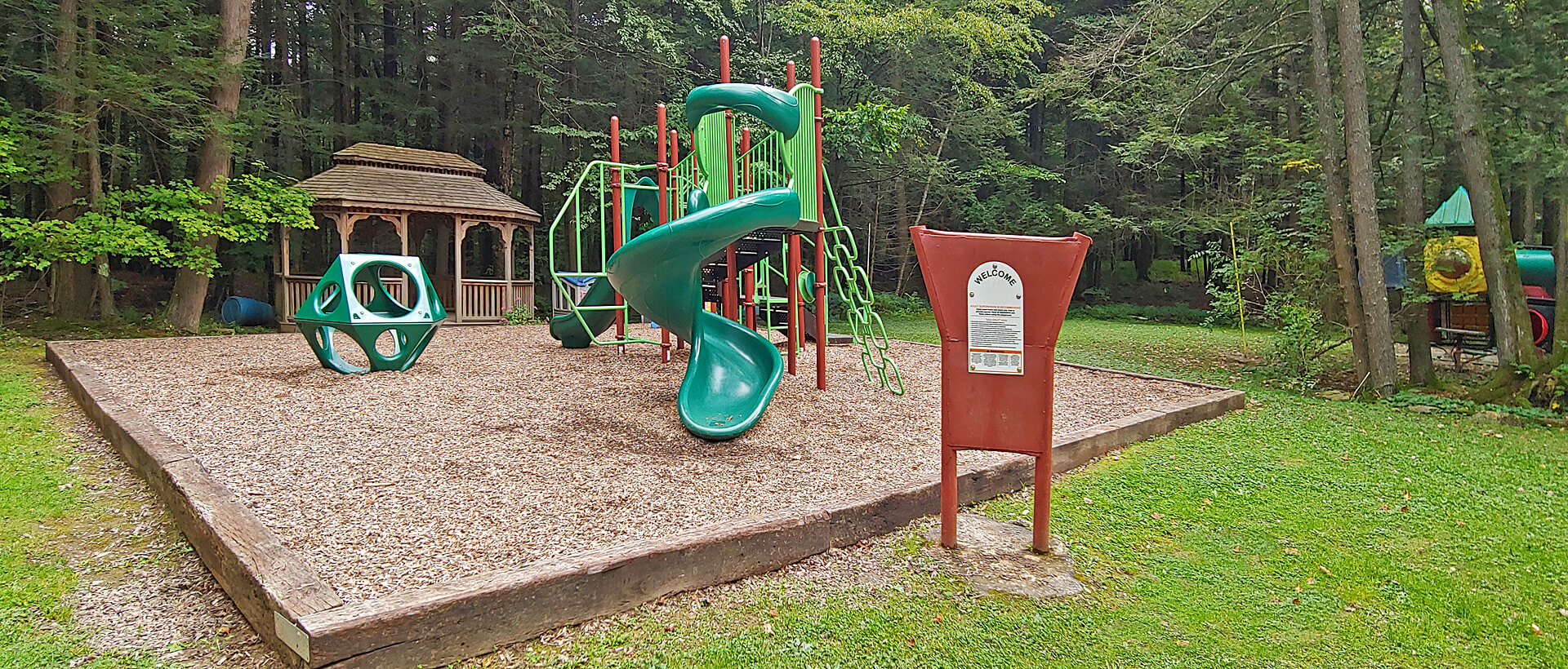 The new playground at Lakeside Campground